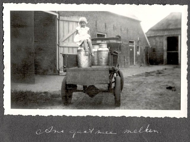 Ans at “Weerdenbras”, her family’s farm in Glimmen